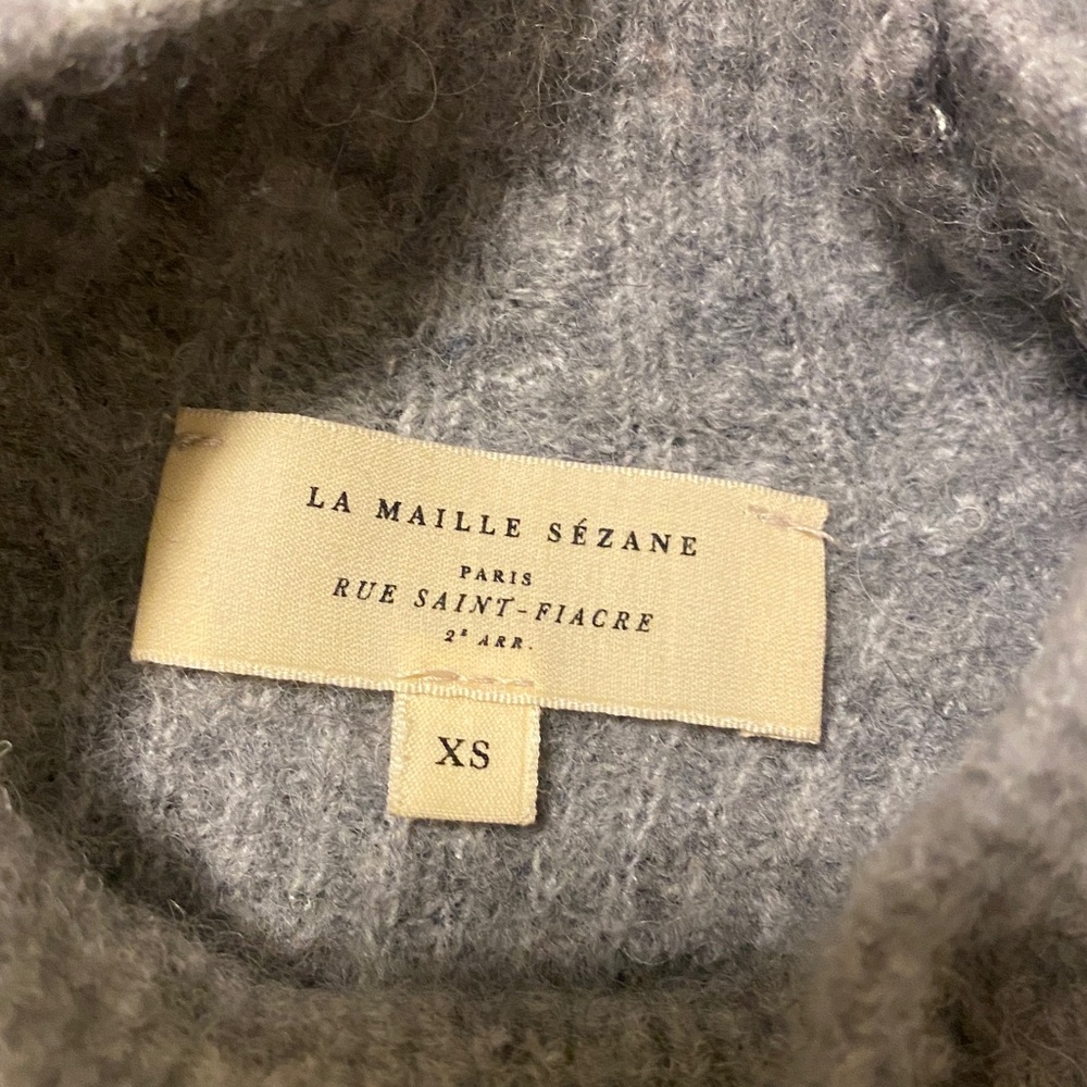 Sezane Otis Jumper XS Mottled Grey - Picture 4 of 6